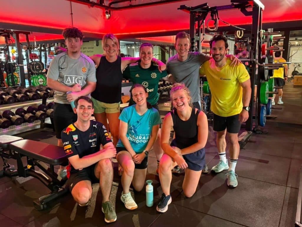 Het team van JoinSeven na de gezamenlijke bootcamp in juni